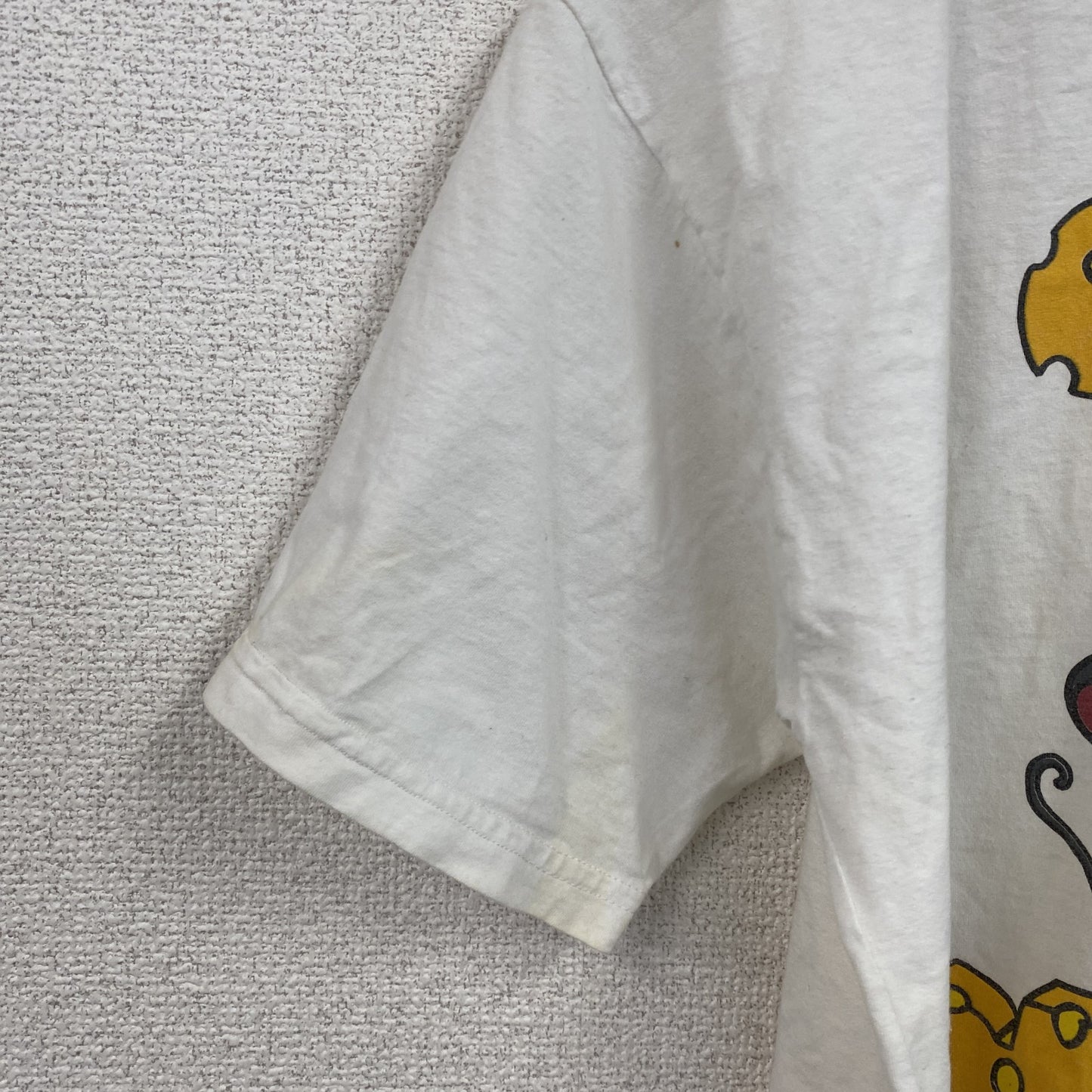 00s　半袖プリントTシャツ　アニマルT　エッフェル塔　ユーロヴィンテージ　白　ホワイト　