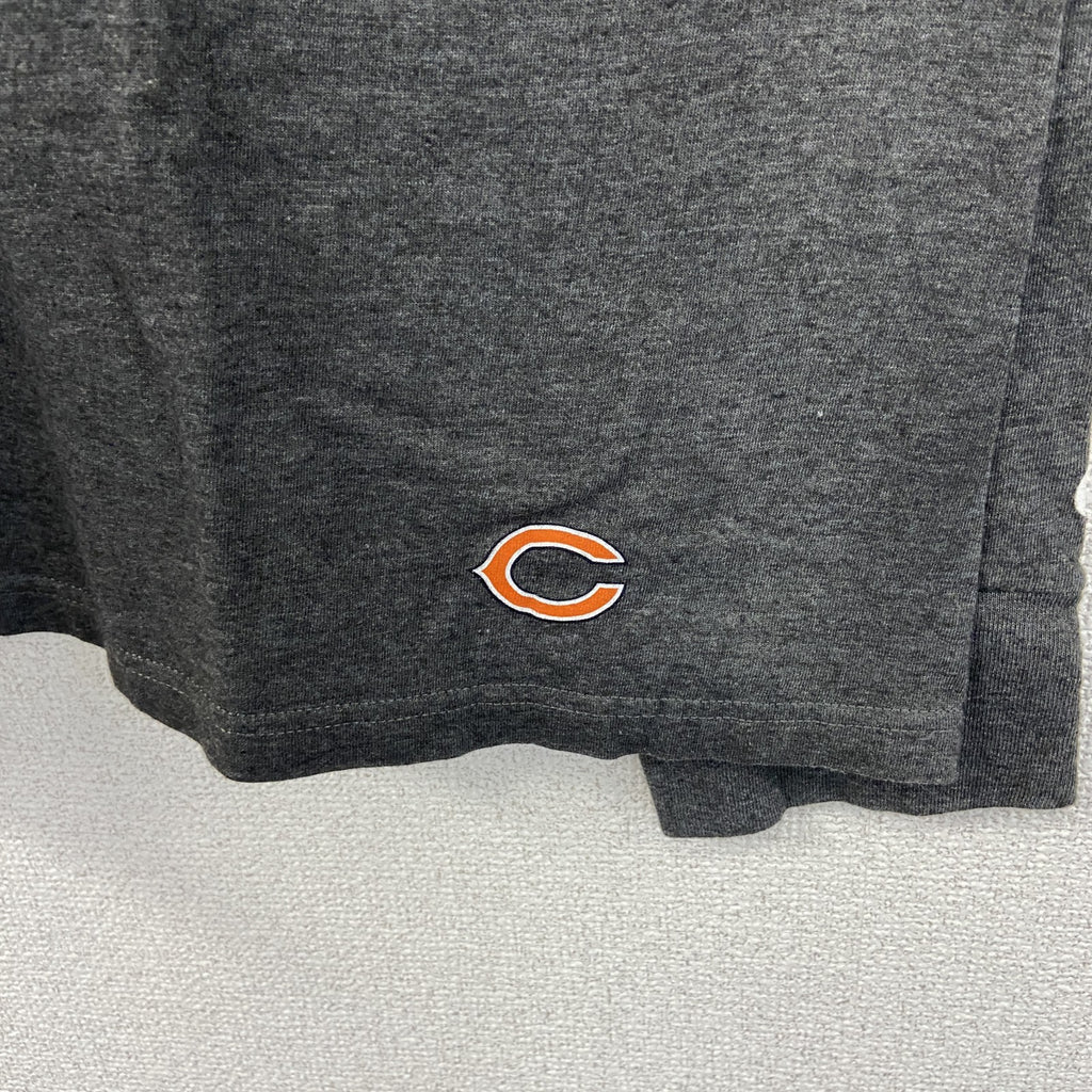古着 used　NFL　CHICAGO BEARS　長袖ロゴプリントTシャツ　ダークグレー　ビックシルエット　XXXLサイズ