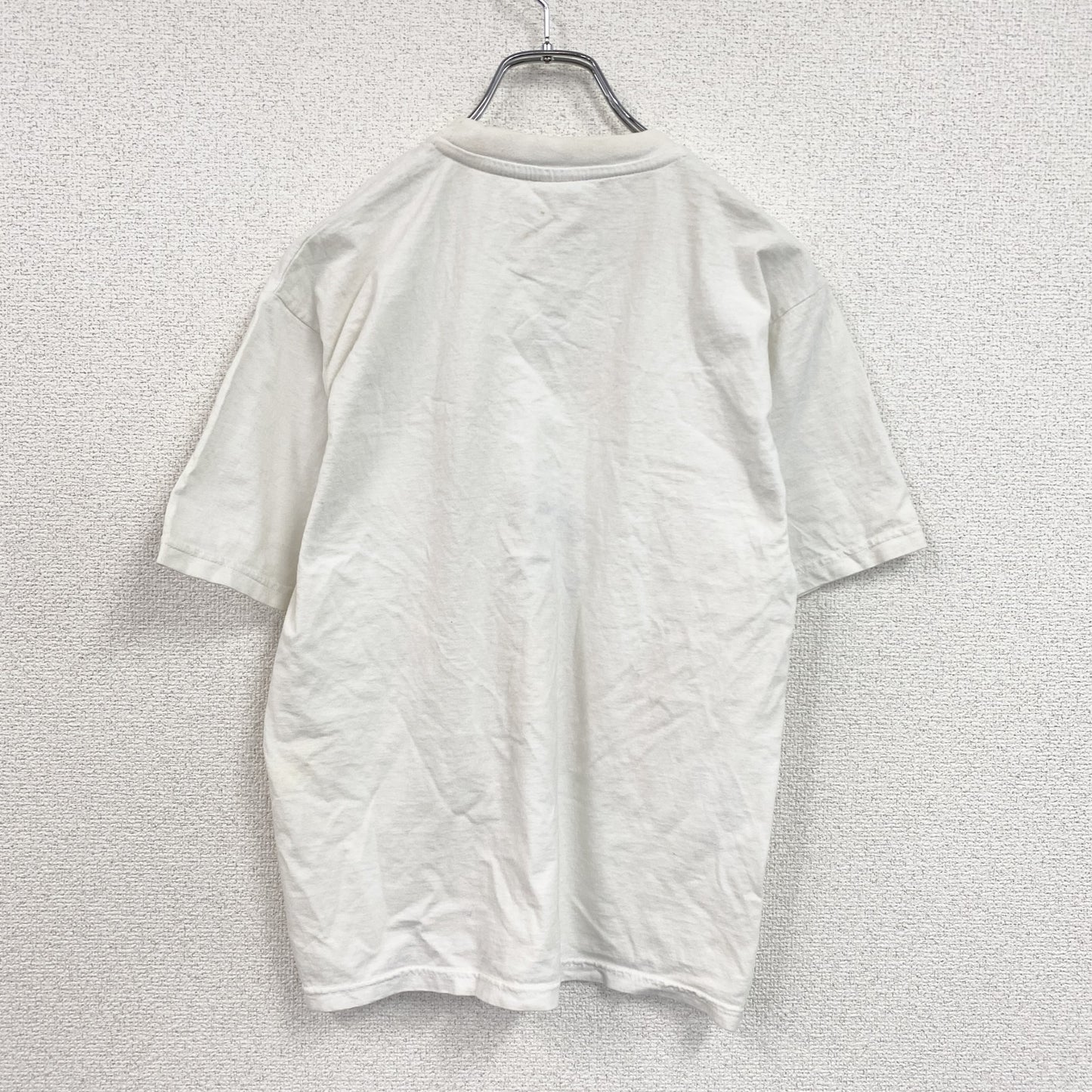 00s　半袖プリントTシャツ　アニマルT　エッフェル塔　ユーロヴィンテージ　白　ホワイト　