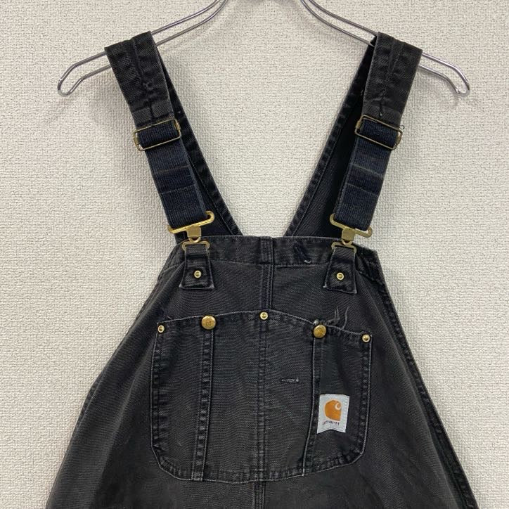 Carhartt　カーハート　オーバーオール/つなぎ　ダック地　ダブルニー　黒　ブラック　