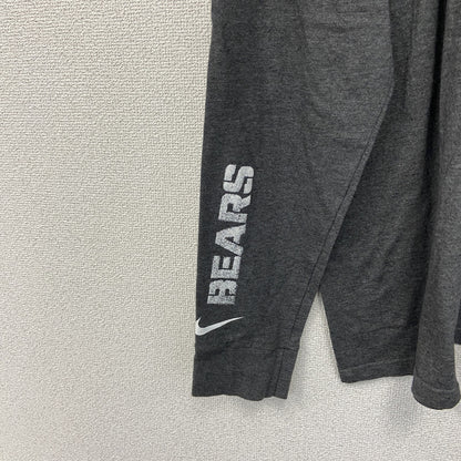古着 used　NFL　CHICAGO BEARS　長袖ロゴプリントTシャツ　ダークグレー　ビックシルエット　XXXLサイズ