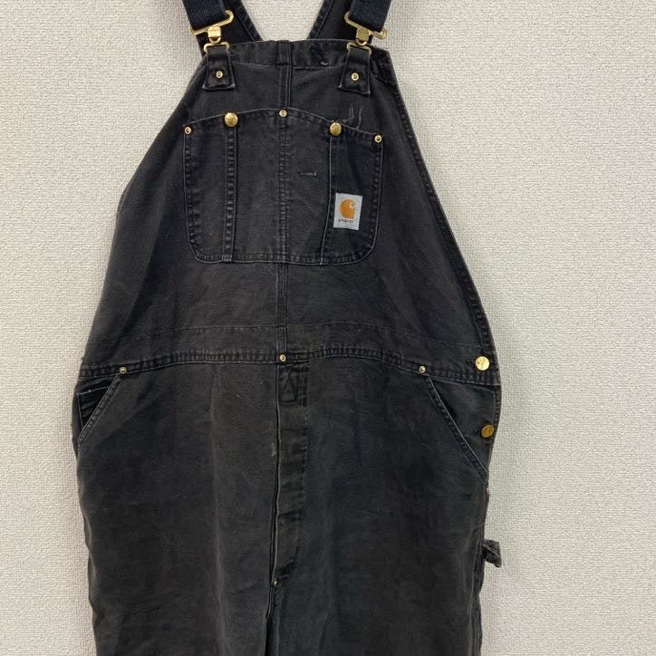 Carhartt　カーハート　オーバーオール/つなぎ　ダック地　ダブルニー　黒　ブラック　