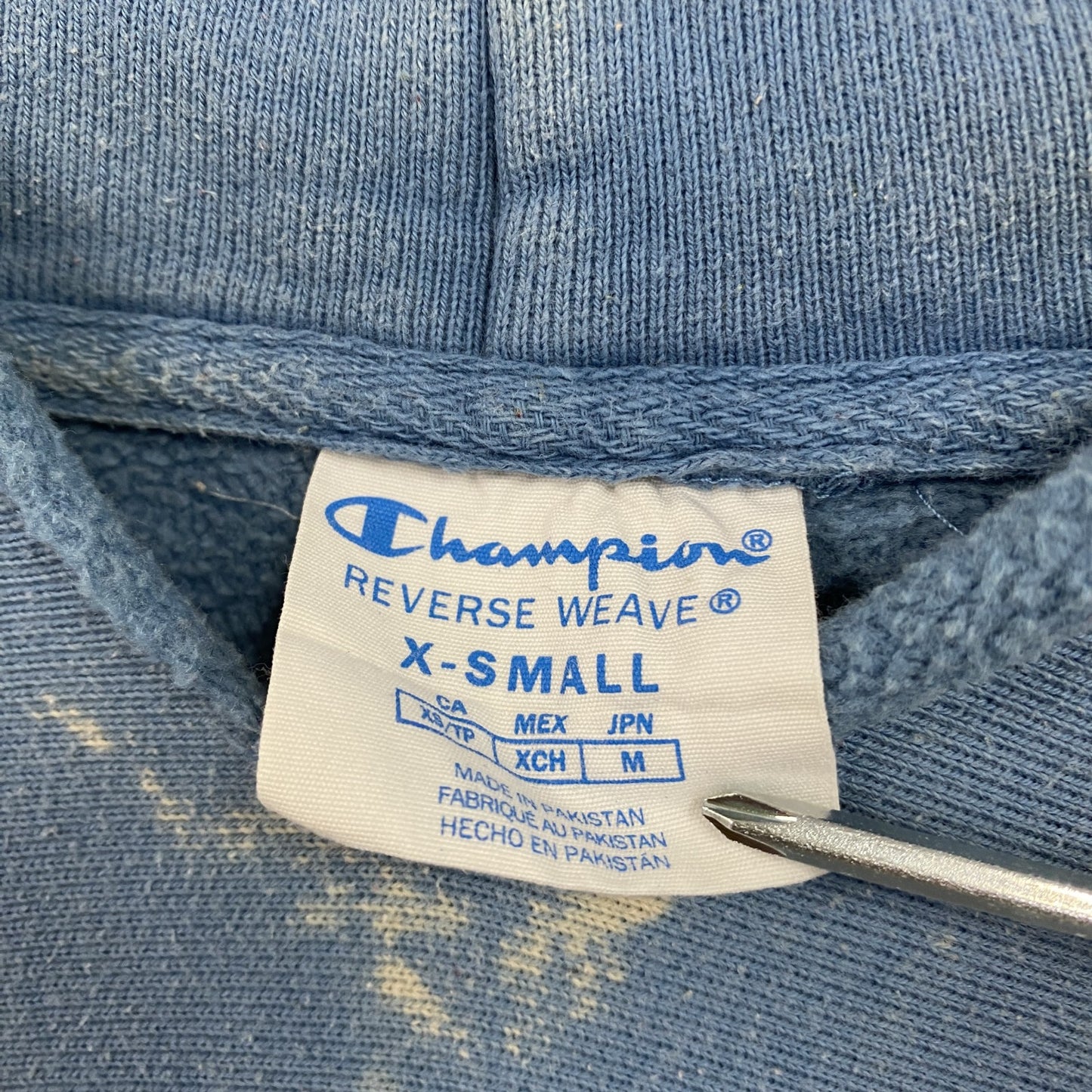 Champion　チャンピオン　リバースウィーブ　スウェットパーカー/フーディー　青　ブルー　XSサイズ