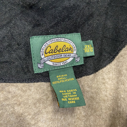 90s～　Cabela's　カベラス　ハンティングジャケット　ヴィンテージ　グレー　オレンジ　2XLサイズ　