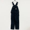 Carhartt　カーハート　オーバーオール/つなぎ　ダック地　ダブルニー　黒　ブラック　W38