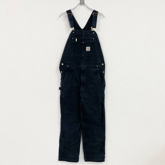 Carhartt　カーハート　オーバーオール/つなぎ　ダック地　ダブルニー　黒　ブラック　W38