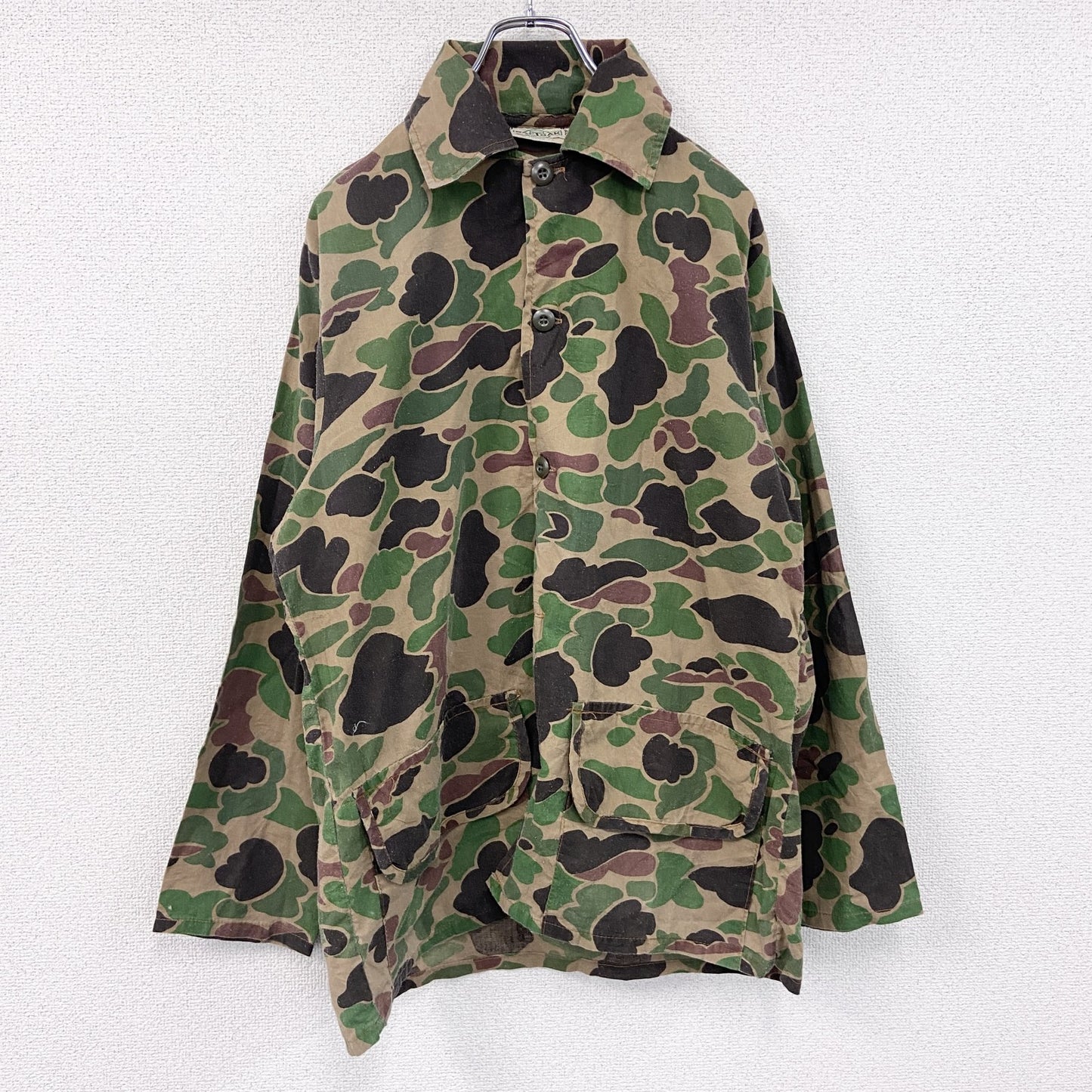 70s～　SAF TBAK　セフトバック　ハンティングシャツジャケット　ヴィンテージ　カモフラージュ　迷彩柄