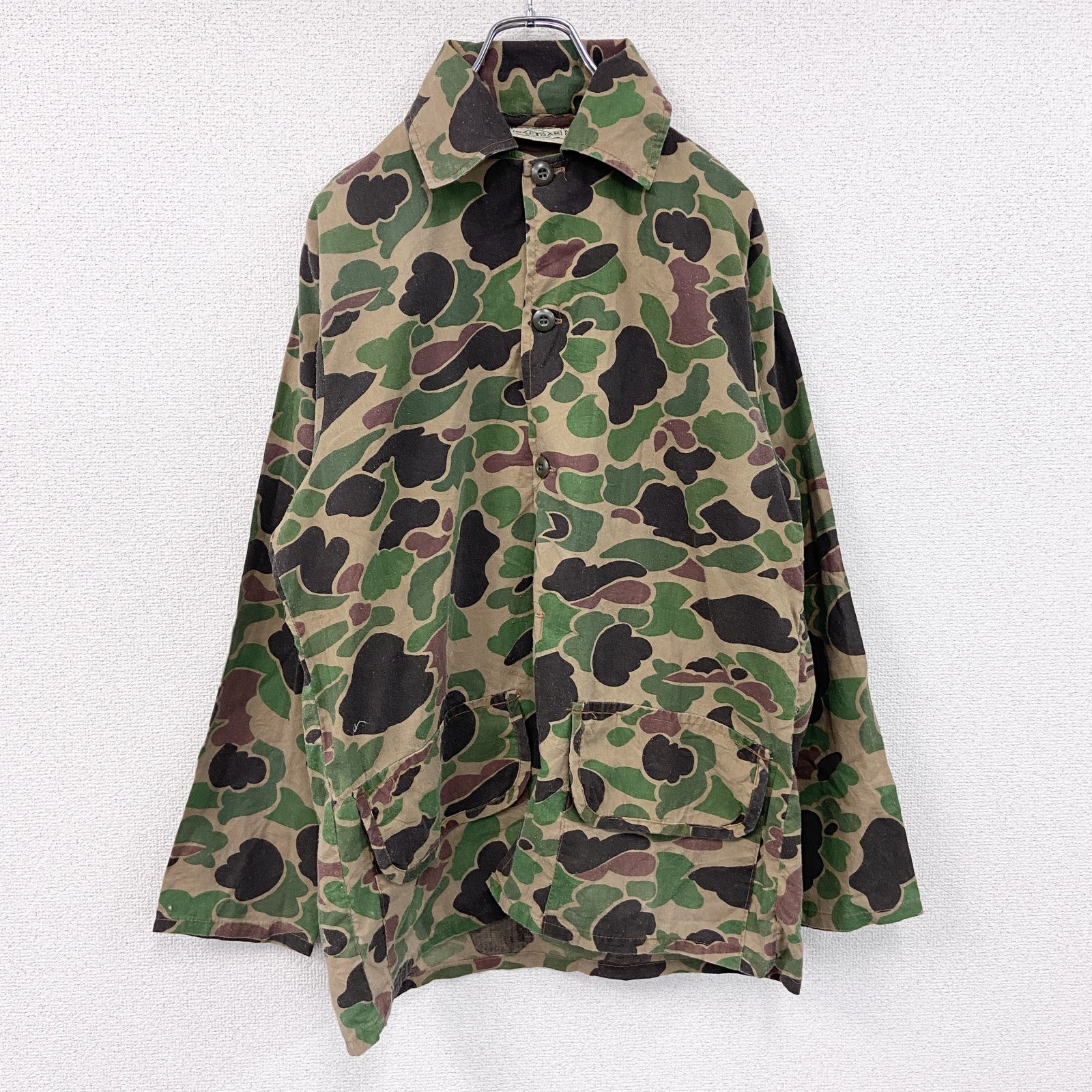 70s～　SAF TBAK　セフトバック　ハンティングシャツジャケット　ヴィンテージ　カモフラージュ　迷彩柄