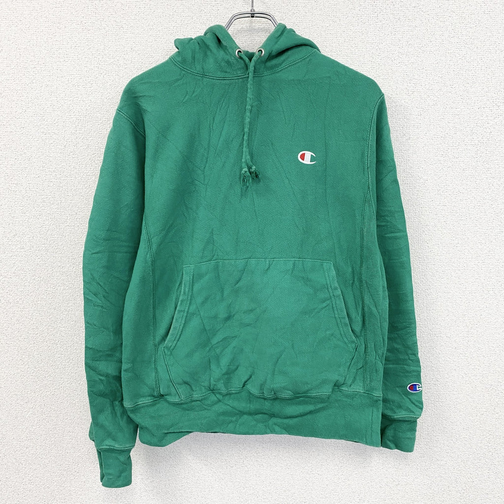 Champion　チャンピオン　リバースウィーブ　スウェットパーカー/フーディー　ヘビーウエイト　現行　緑　グリーン　Sサイズ