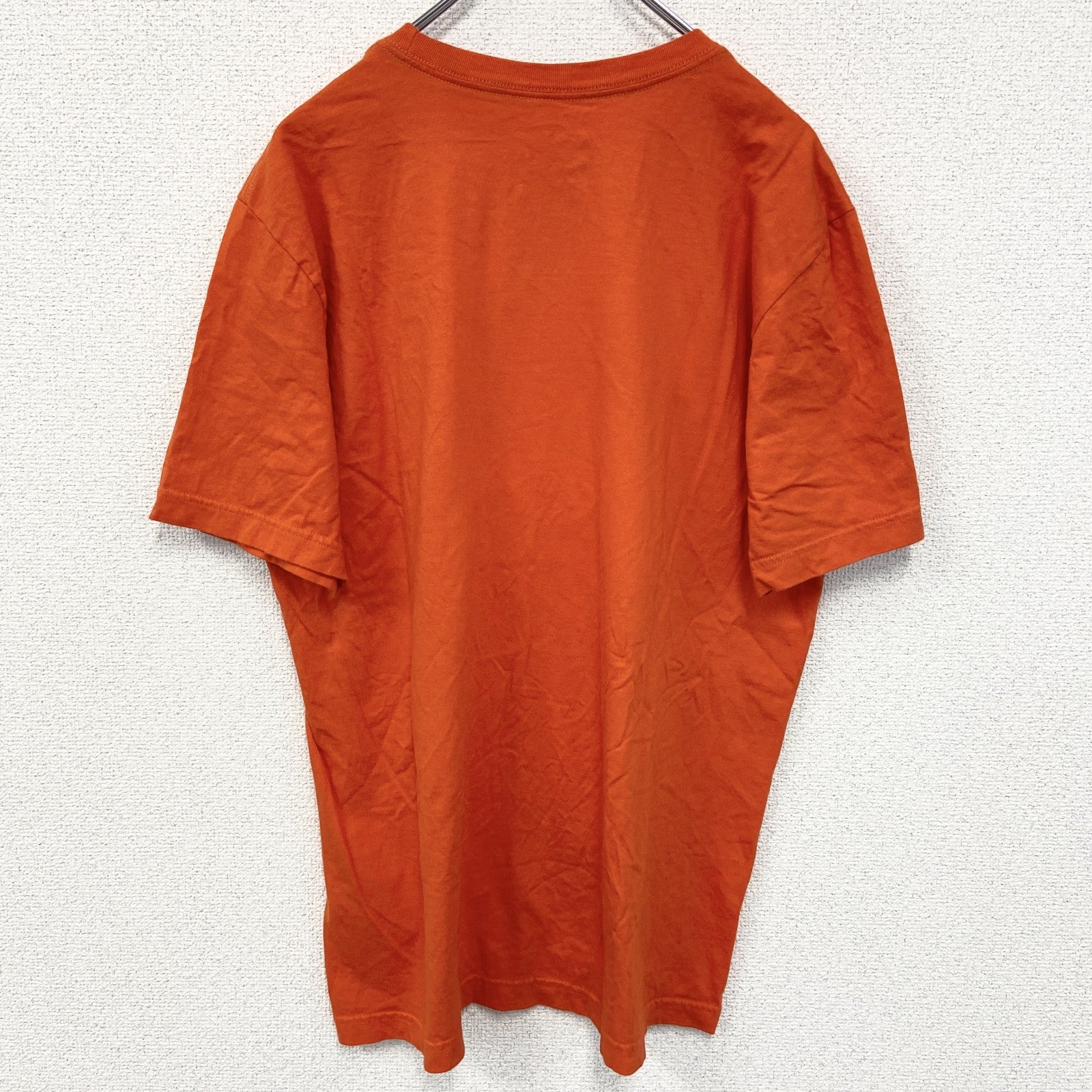 古着 used　NIKE ナイキ　半袖ビックロゴプリントTシャツ　MLB　デトロイトタイガース　オレンジ　野球　Lサイズ