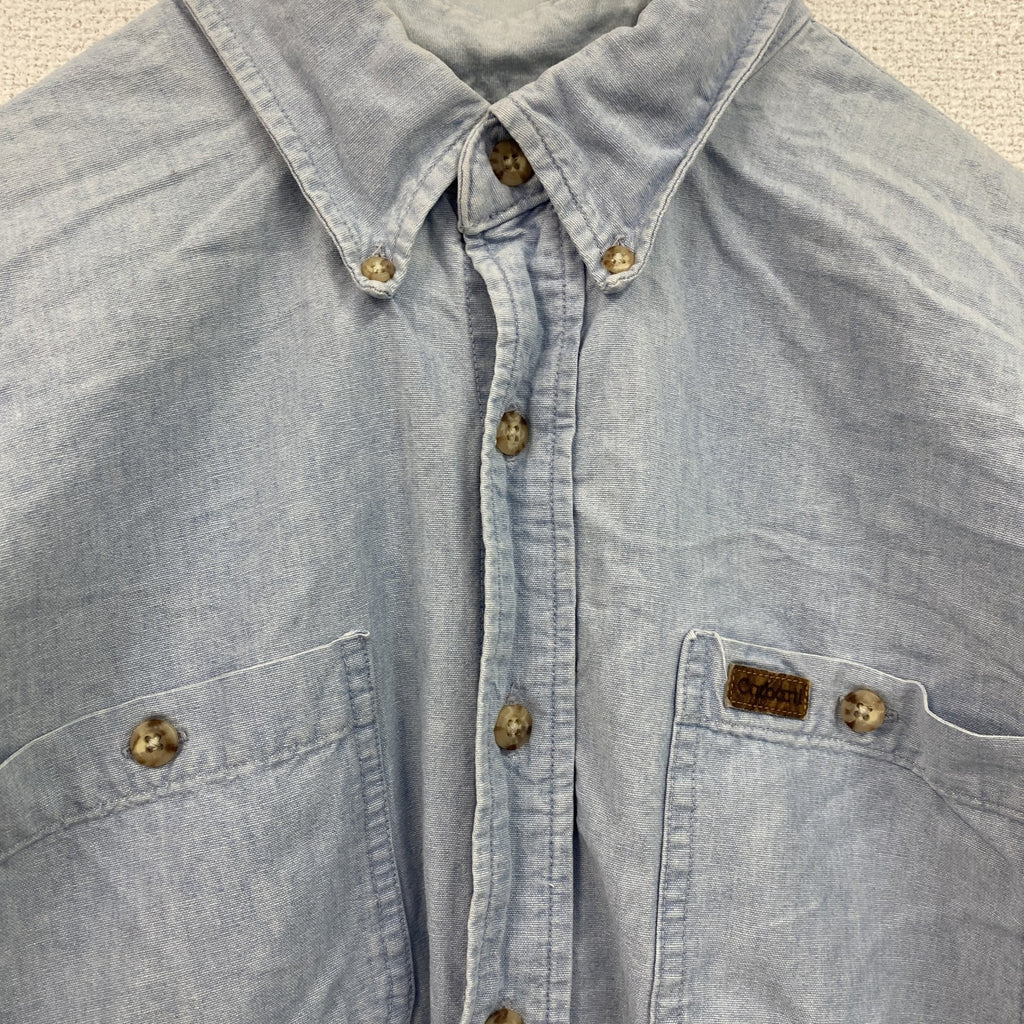 Carhartt　カーハート　シャンブレーシャツ　ボタンダウンシャツ　インディゴ　Lサイズ