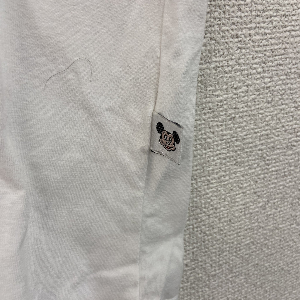 90s～　Disney　ディズニー　Mickey Mouse　ミッキーマウス　半袖プリントキャラクターTシャツ　ヴィンテージ　白　ホワイト　8サイズ