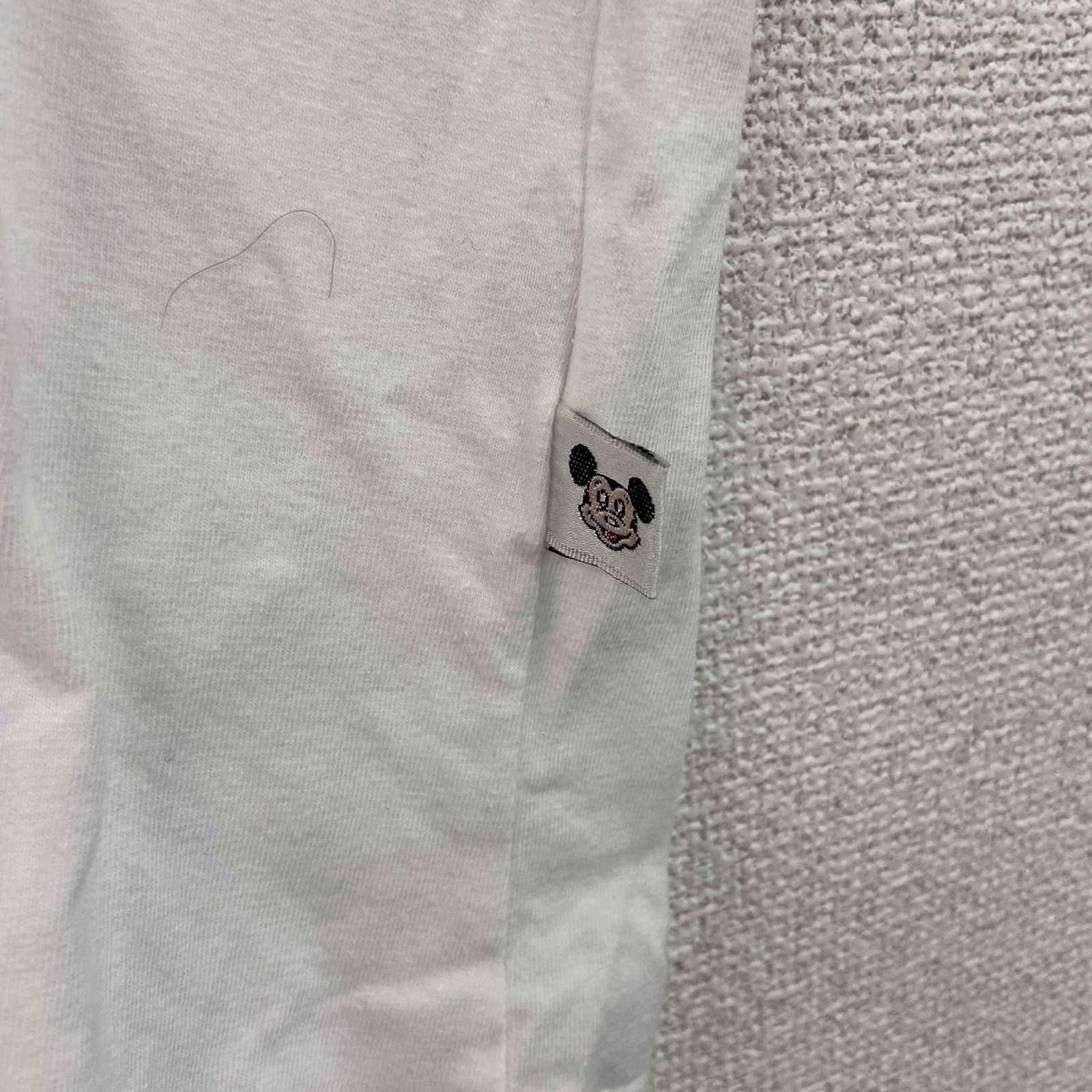 90s～　Disney　ディズニー　Mickey Mouse　ミッキーマウス　半袖プリントキャラクターTシャツ　ヴィンテージ　白　ホワイト　8サイズ