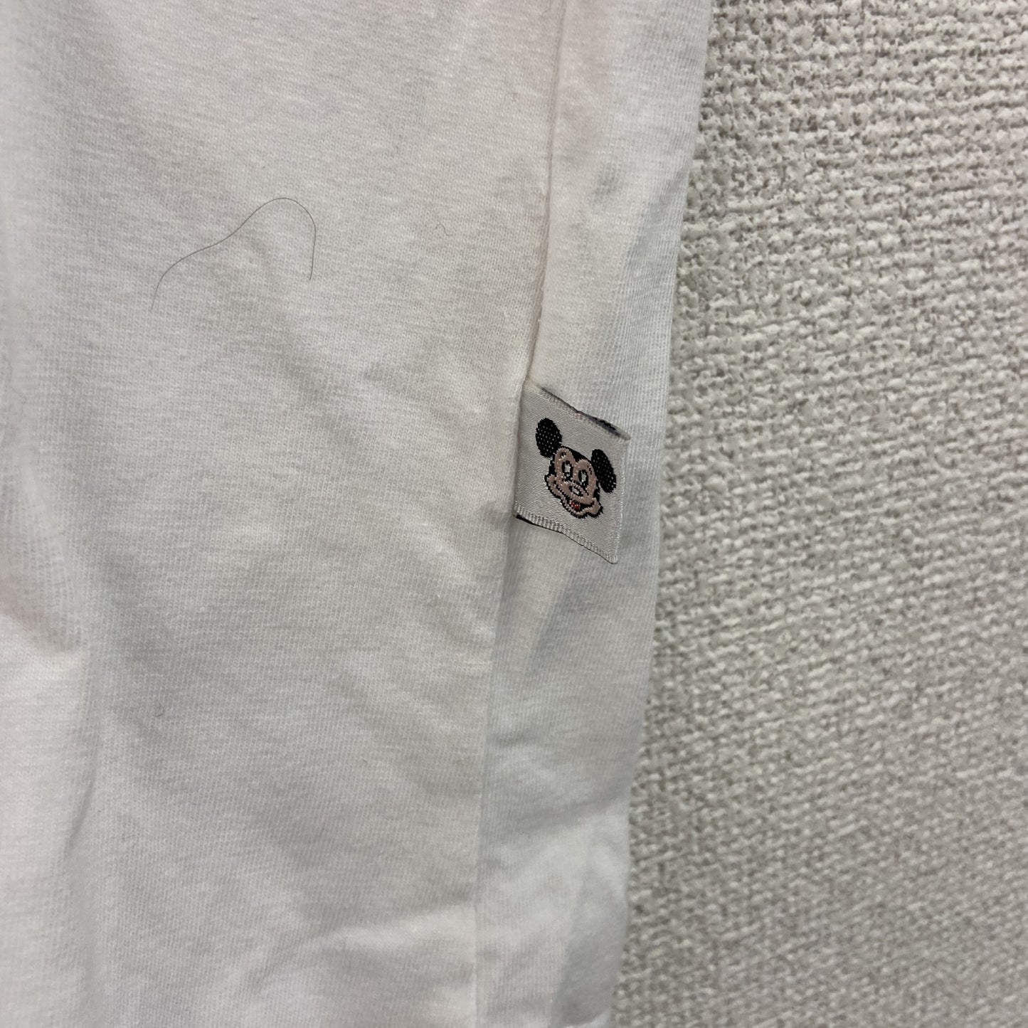 90s～　Disney　ディズニー　Mickey Mouse　ミッキーマウス　半袖プリントキャラクターTシャツ　ヴィンテージ　白　ホワイト　8サイズ