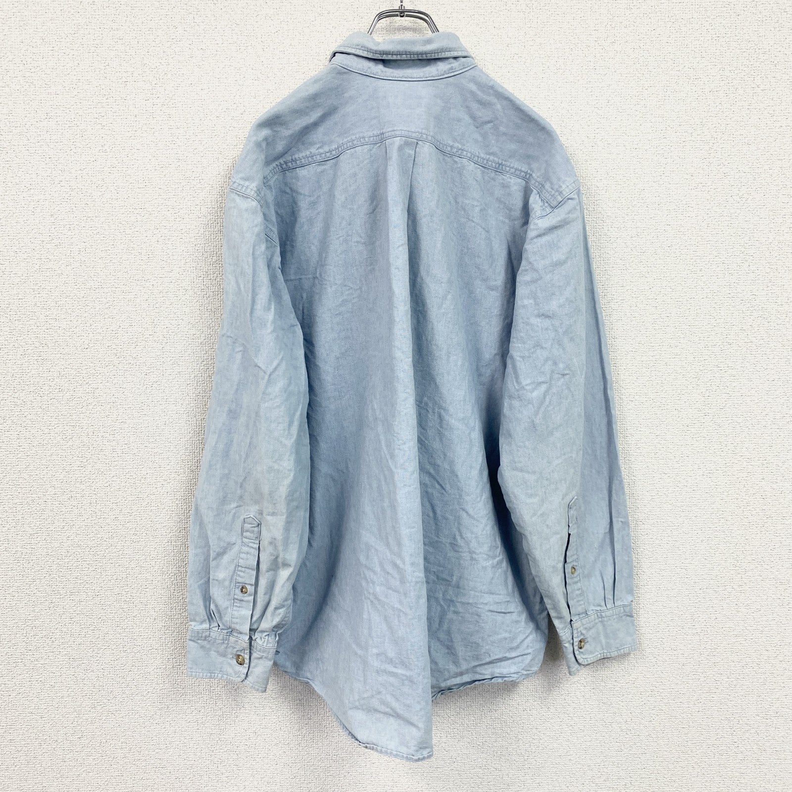 Carhartt　カーハート　シャンブレーシャツ　ボタンダウンシャツ　インディゴ　Lサイズ