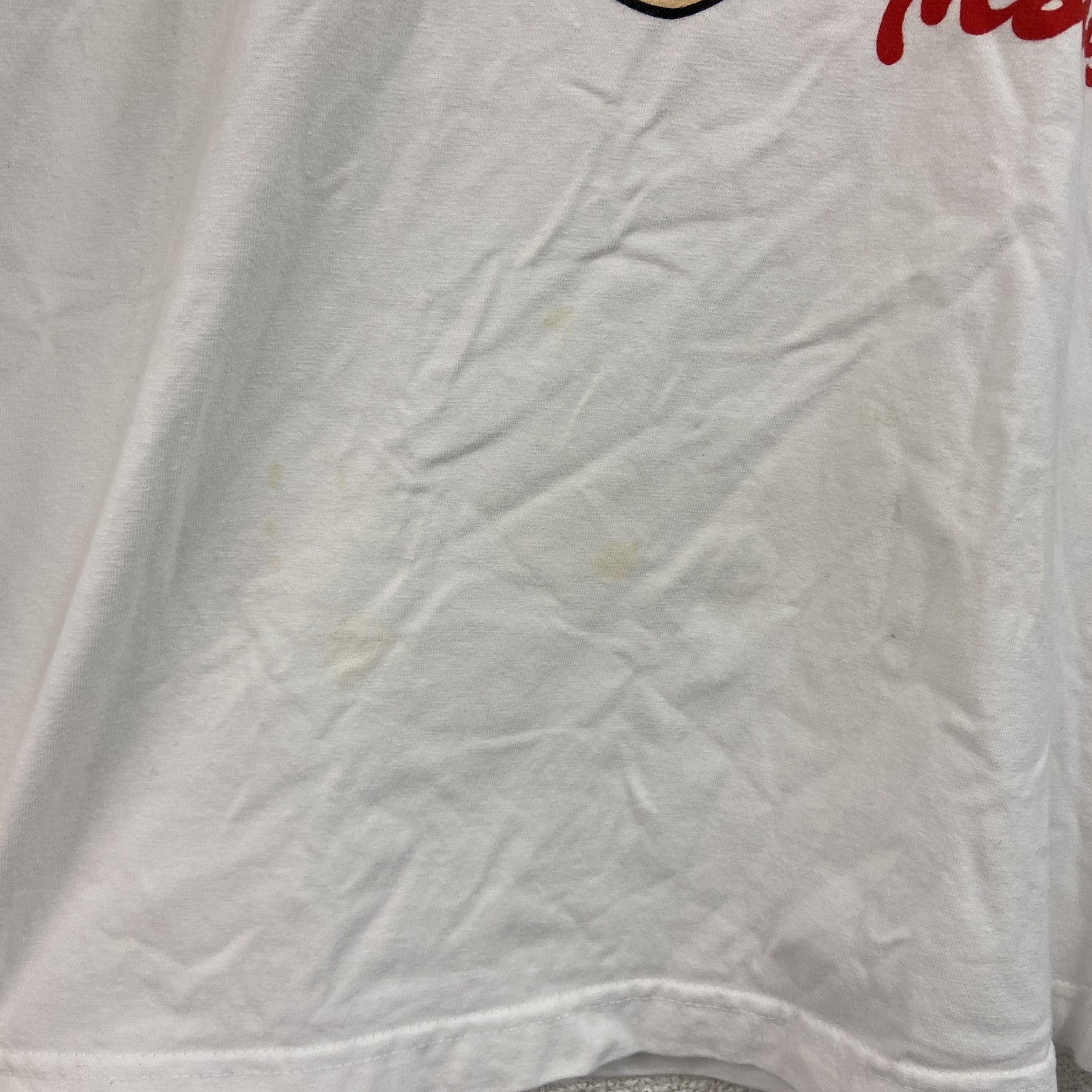 90s～　Disney　ディズニー　Mickey Mouse　ミッキーマウス　半袖プリントキャラクターTシャツ　ヴィンテージ　白　ホワイト　8サイズ