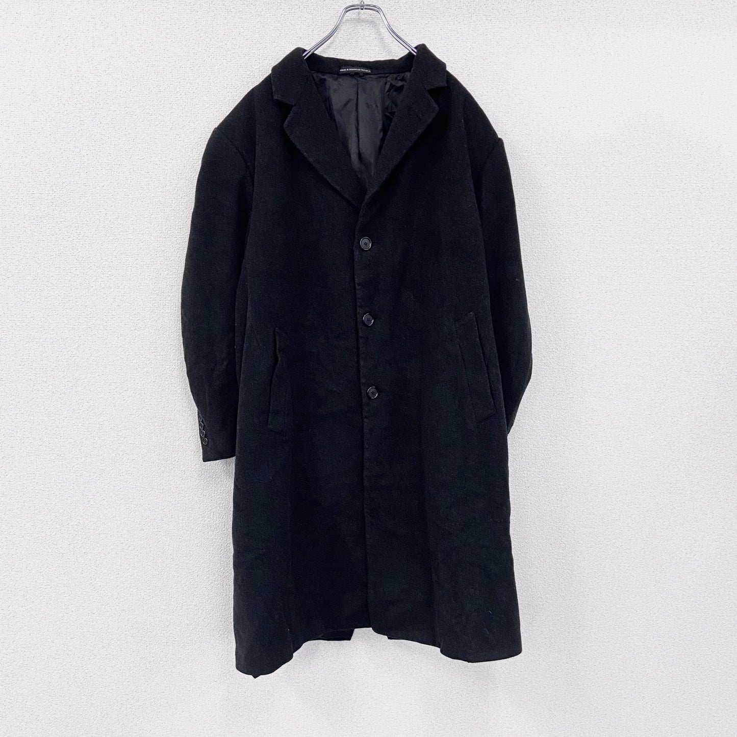 LONDON FOG　ロンドンフォグ　ウールチェスターコート　黒　ブラック