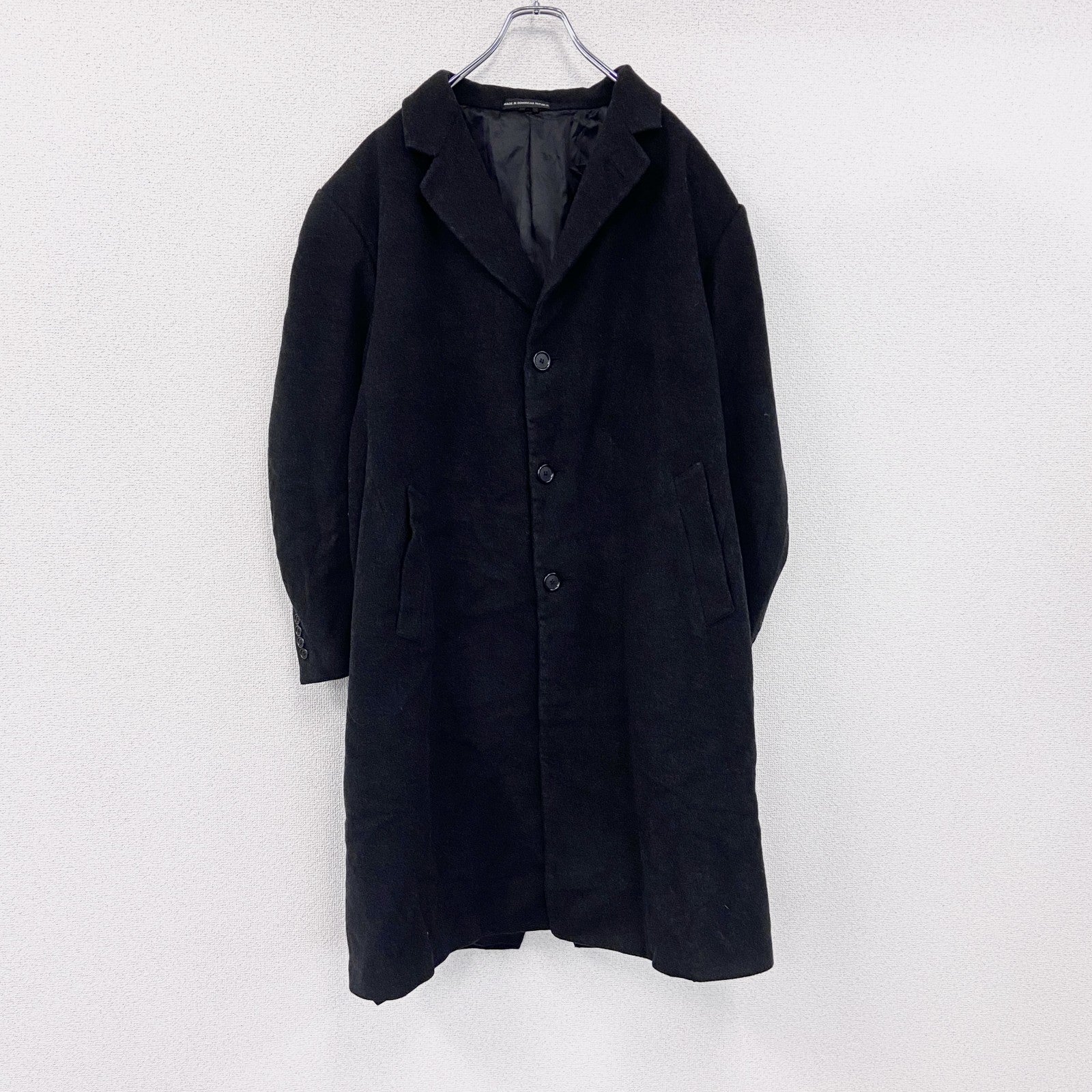 LONDON FOG　ロンドンフォグ　ウールチェスターコート　黒　ブラック