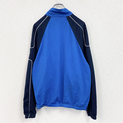 NIKE　ナイキ　トラックジャケット/ジャージ　ハイネック　スウッシュ　ラグランスリーブ　青　ブルー　Mサイズ