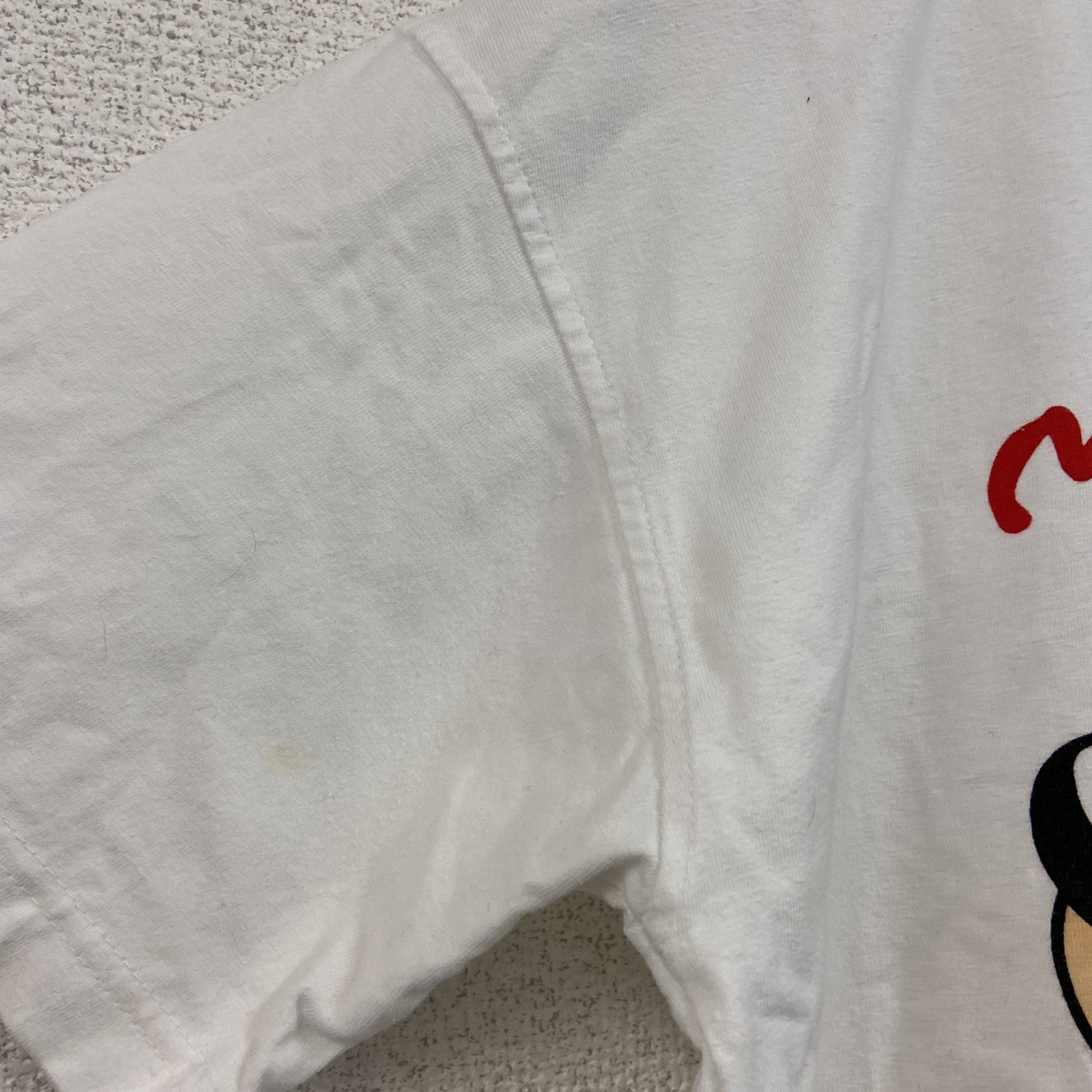 90s～　Disney　ディズニー　Mickey Mouse　ミッキーマウス　半袖プリントキャラクターTシャツ　ヴィンテージ　白　ホワイト　8サイズ