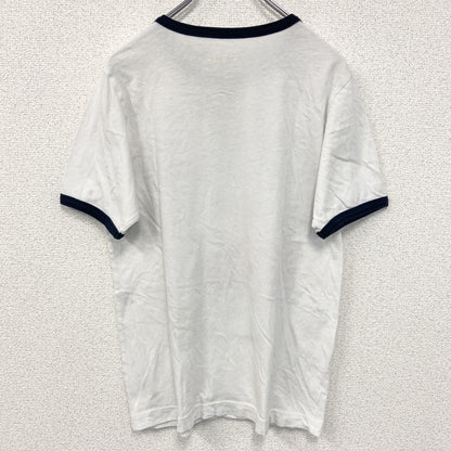古着 used　Disney ディズニー　半袖プリントリンガーTシャツ　キャラクター　アメリカ　星条旗デザイン　Sサイズ