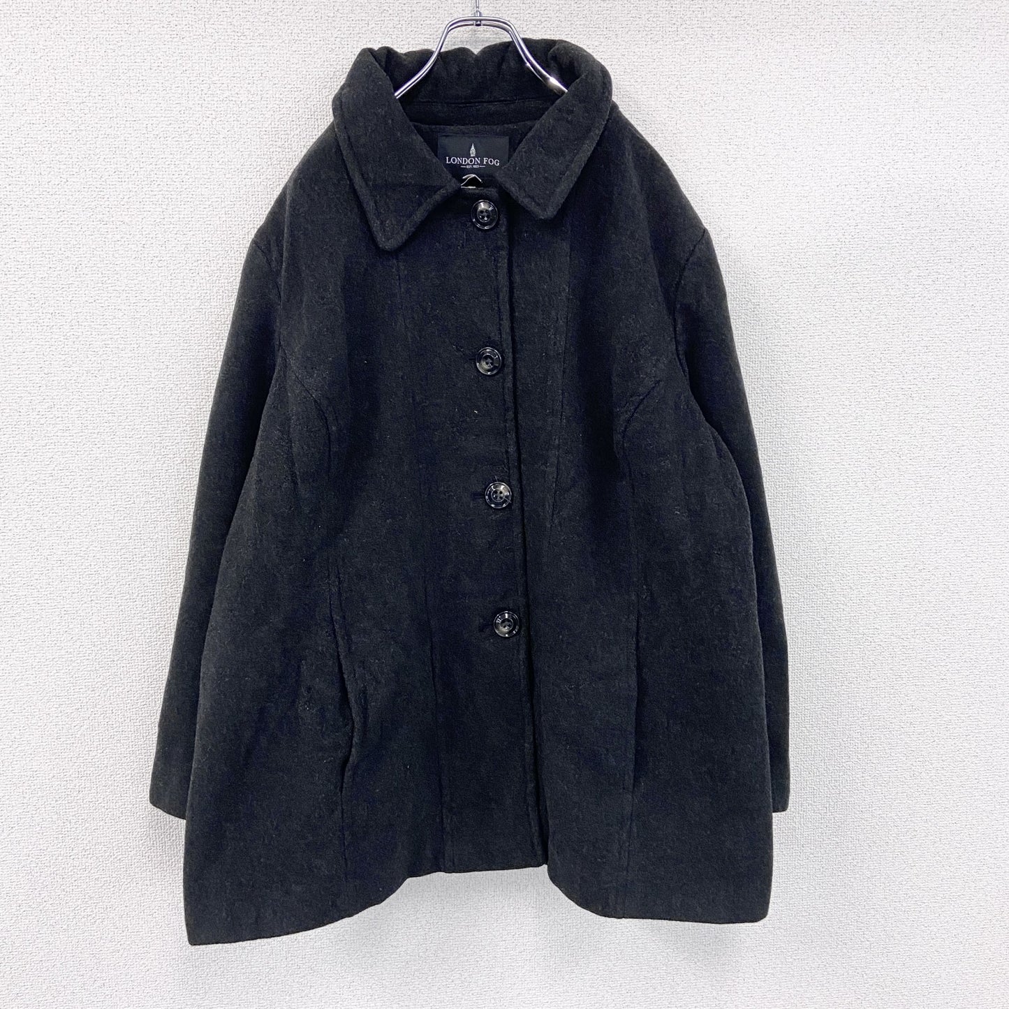 LONDON FOG　ロンドンフォグ　ウールコート　黒　ブラック　3Xサイズ