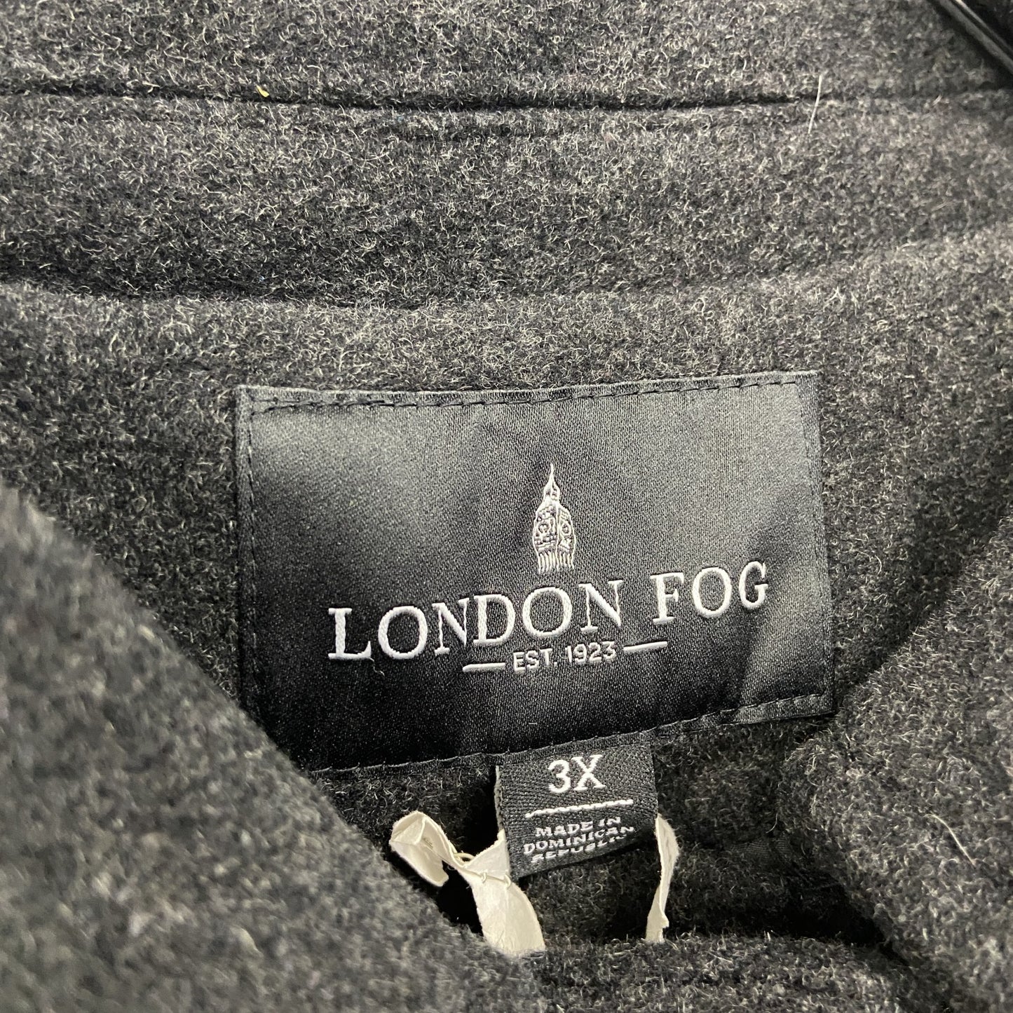 LONDON FOG　ロンドンフォグ　ウールコート　黒　ブラック　3Xサイズ