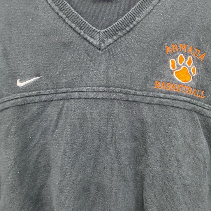 90s　NIKE　ナイキ　コットンニットベスト　ヴィンテージ　黒　ブラック　XLサイズ