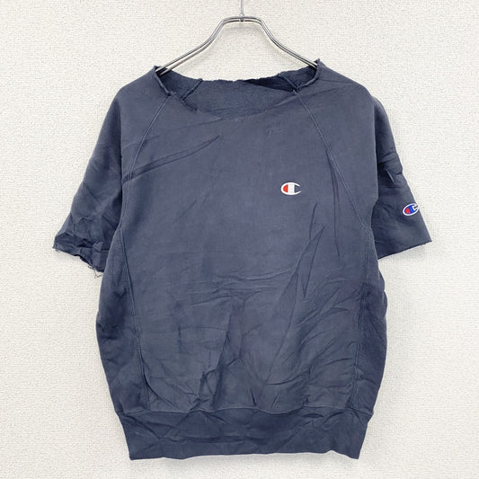 Champion　チャンピオン　リバースウィーブ　半袖スウェット/トレーナー　ラグランスリーブ　紺　ネイビー　