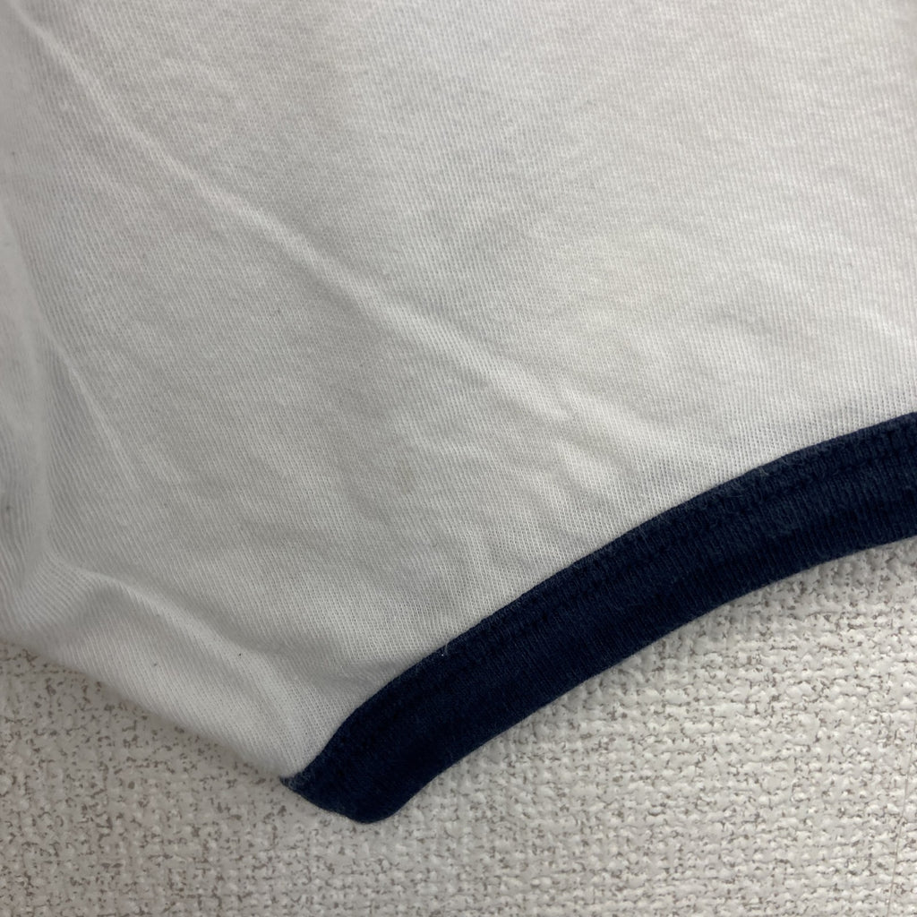 古着 used　Disney ディズニー　半袖プリントリンガーTシャツ　キャラクター　アメリカ　星条旗デザイン　Sサイズ