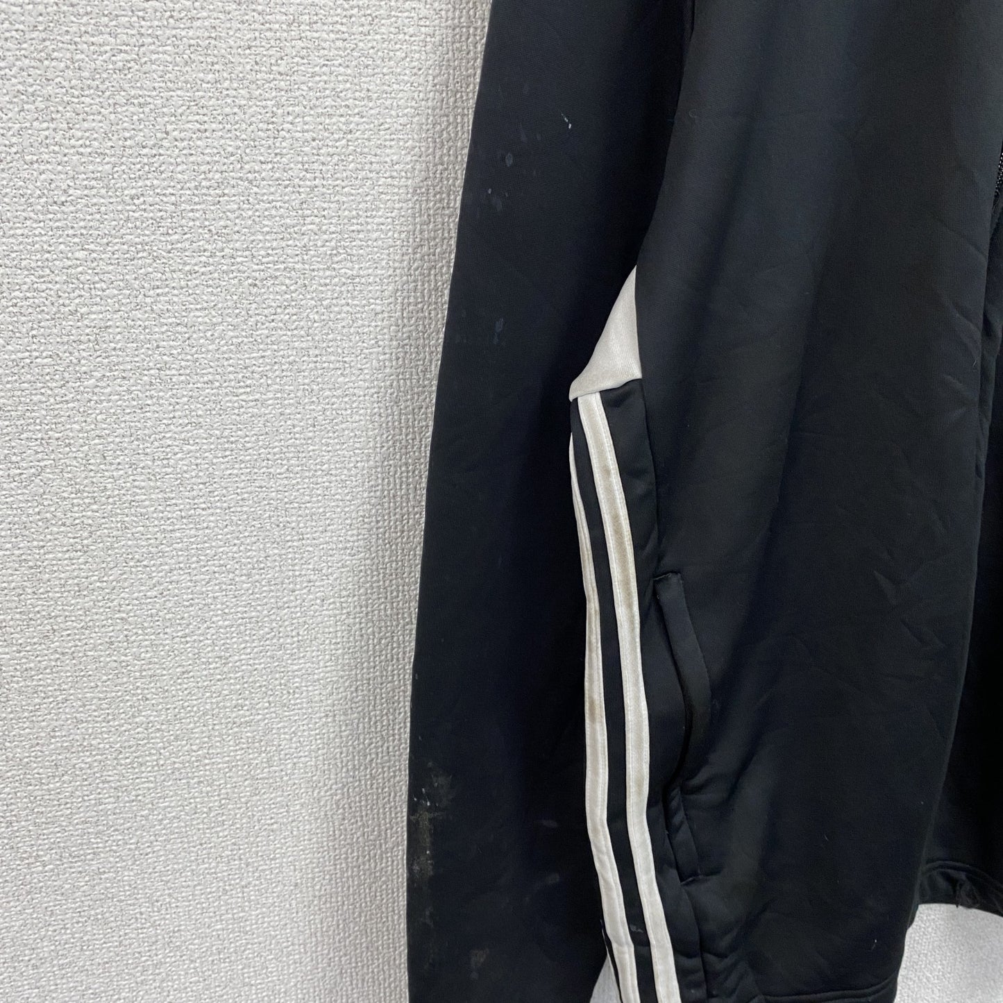 adidas　アディダス　トラックジャケット/ジャージ　黒　ブラック　4XOサイズ