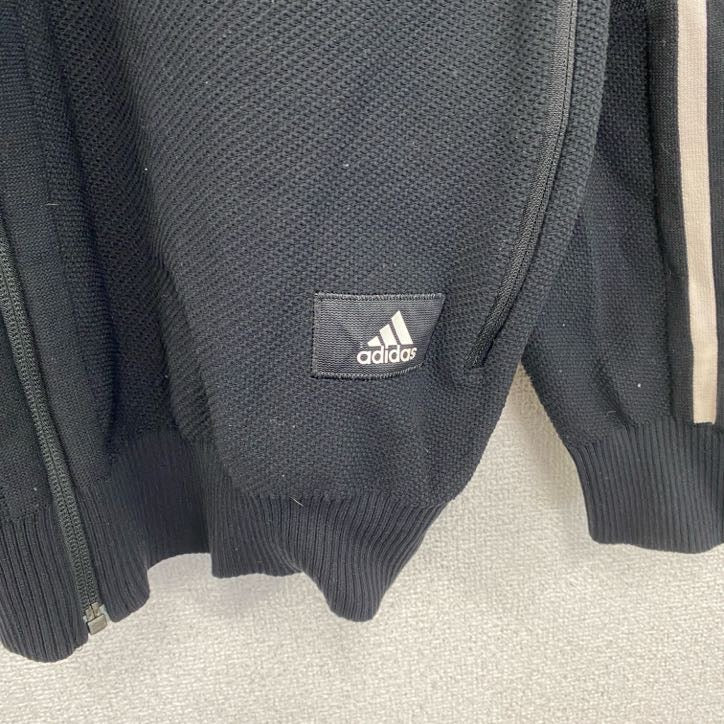 adidas　アディダス　トラックジャケット / ジャージ　黒　ブラック　XLサイズ