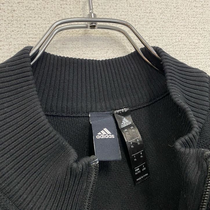 adidas　アディダス　トラックジャケット / ジャージ　黒　ブラック　XLサイズ