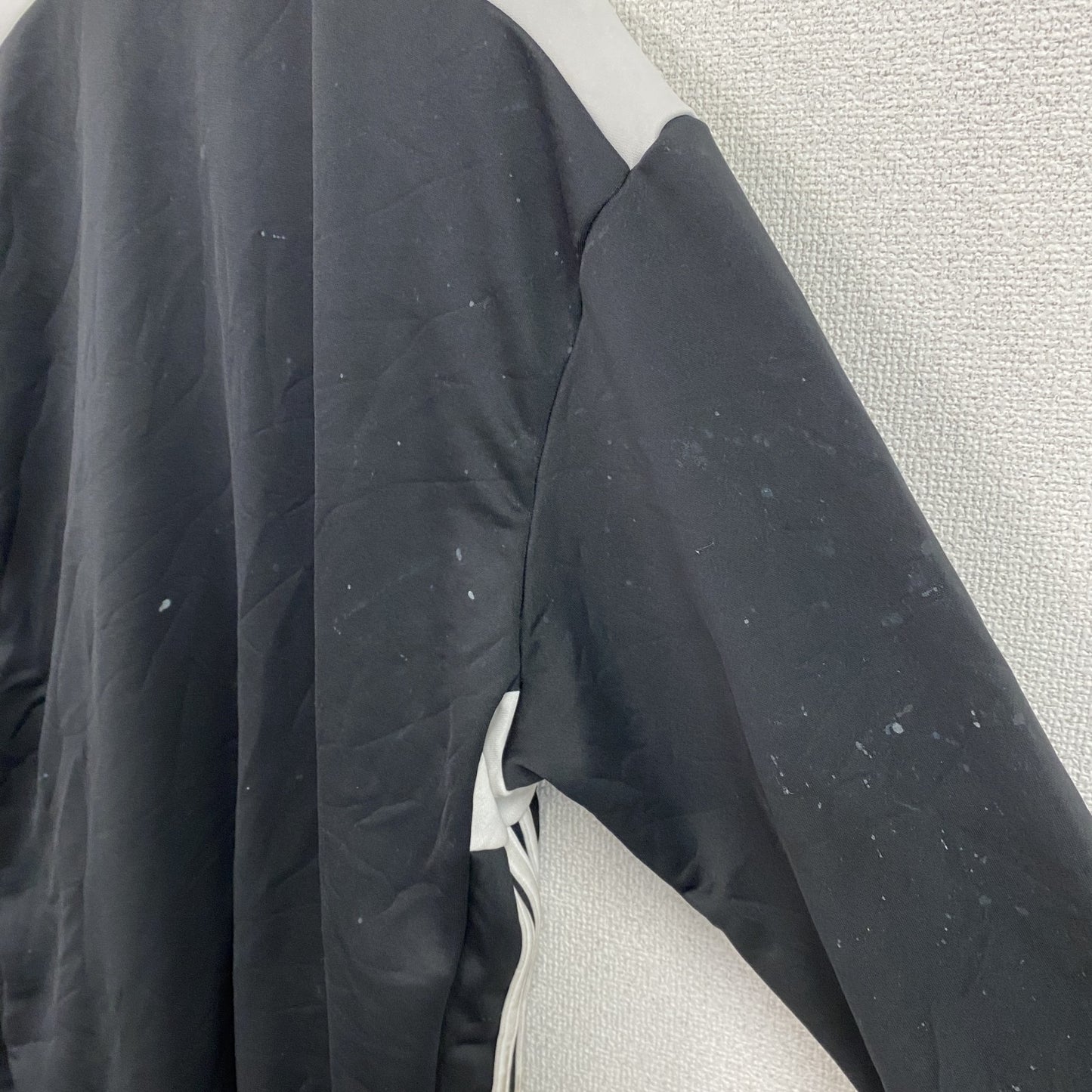 adidas　アディダス　トラックジャケット/ジャージ　黒　ブラック　4XOサイズ