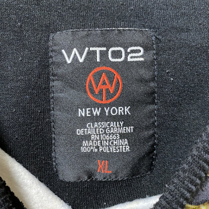 古着 used　WTO2　長袖プリントデザインスウェット　トレーナー　黒　クレオパトラ　エジプト　ビッグシルエット　XLサイズ