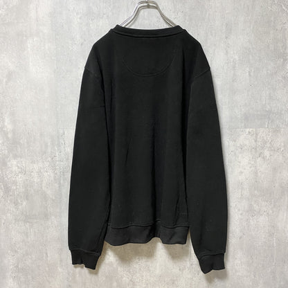 古着 used　WTO2　長袖プリントデザインスウェット　トレーナー　黒　クレオパトラ　エジプト　ビッグシルエット　XLサイズ