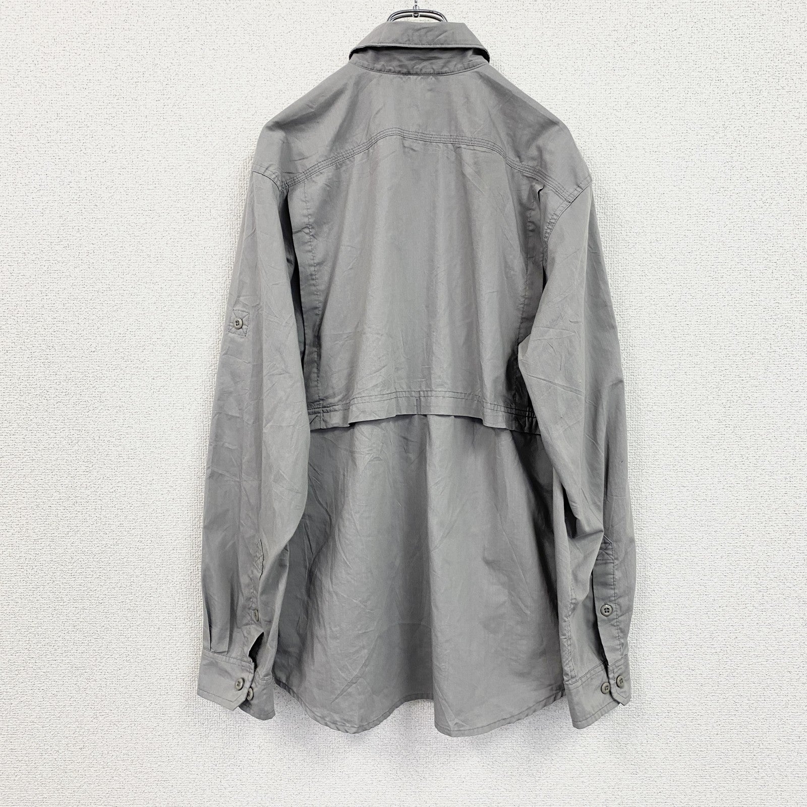 Carhartt　カーハート　長袖ワークシャツ　ボタンダウンシャツ　灰色　グレー　Mサイズ