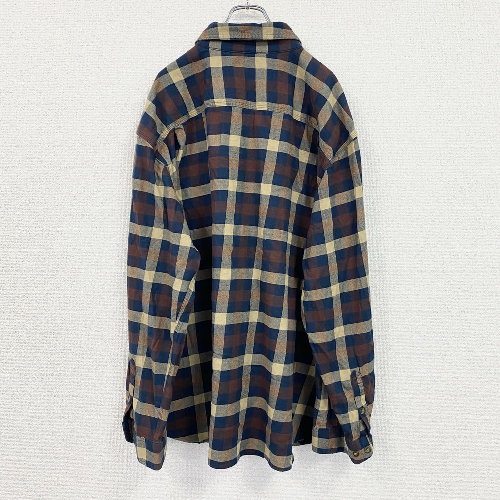 Carhartt　カーハート　長袖ネルシャツ　ボタンダウンシャツ　ベージュ　3XLサイズ
