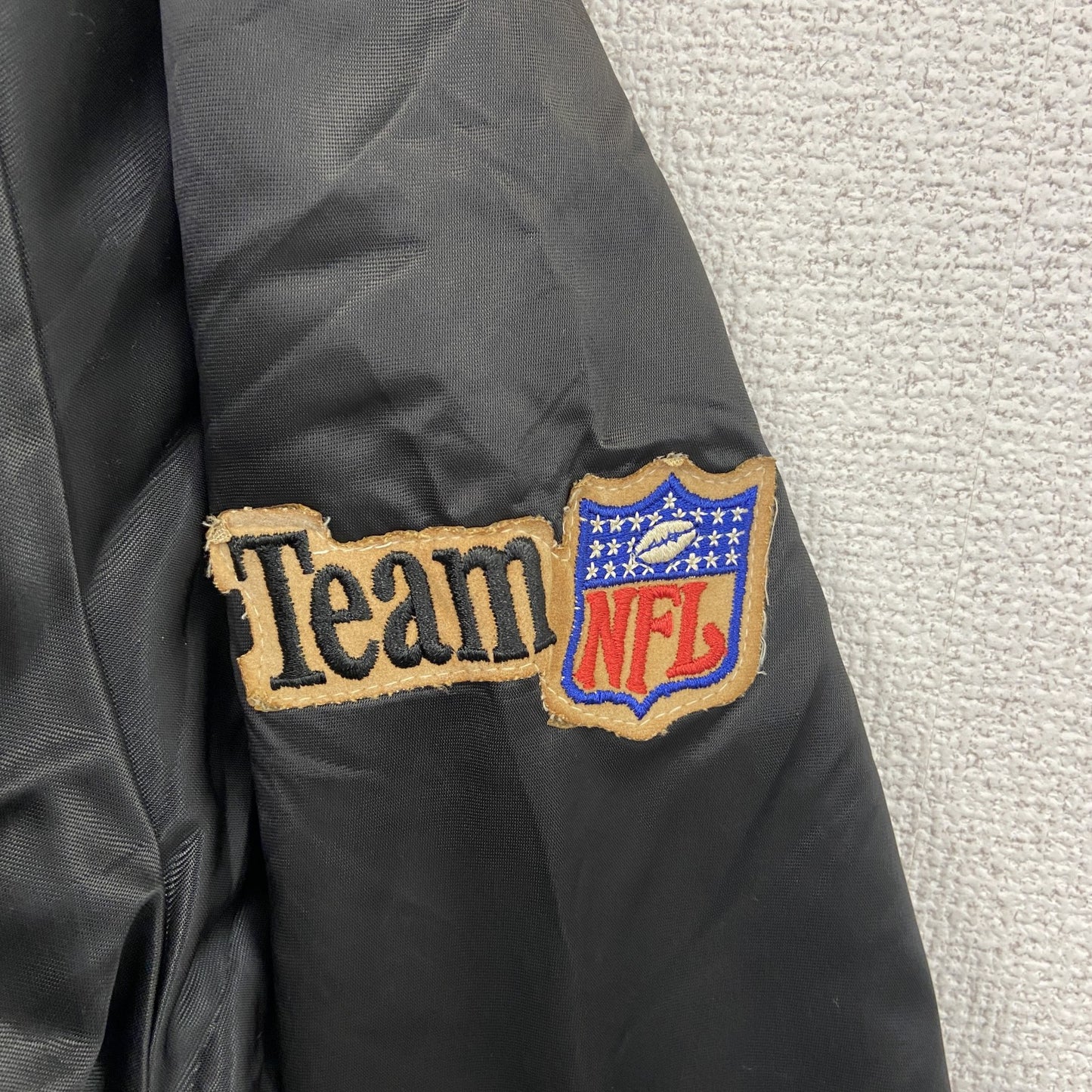 80s～　Chalk Line　NFL　STEELERS　スタジャン/スタジアムジャケット　黒　ブラック　Mサイズ