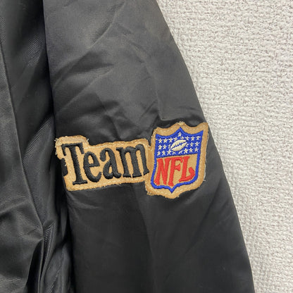 80s～　Chalk Line　NFL　STEELERS　スタジャン/スタジアムジャケット　黒　ブラック　Mサイズ