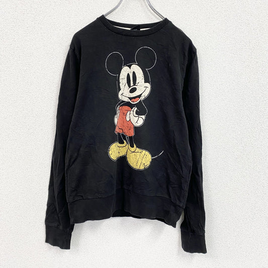 Disney　ディズニー　Mickey Mouse　ミッキーマウス　スウェット/トレーナー　黒　ブラック　Mサイズ