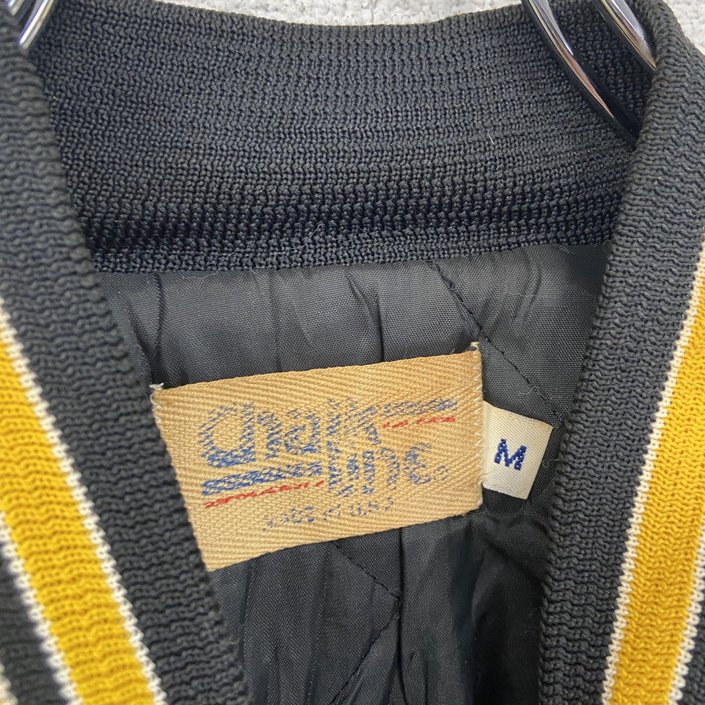 80s～　Chalk Line　NFL　STEELERS　スタジャン/スタジアムジャケット　黒　ブラック　Mサイズ