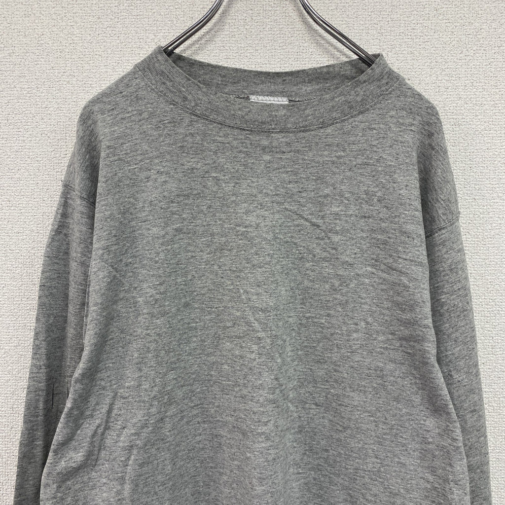 ～90s　DISCUS ATHLETIC　長袖Tシャツ/ロンT　ヴィンテージ　グレー　Lサイズ