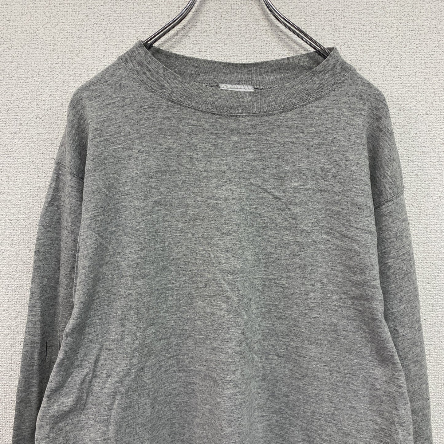 ～90s　DISCUS ATHLETIC　長袖Tシャツ/ロンT　ヴィンテージ　グレー　Lサイズ