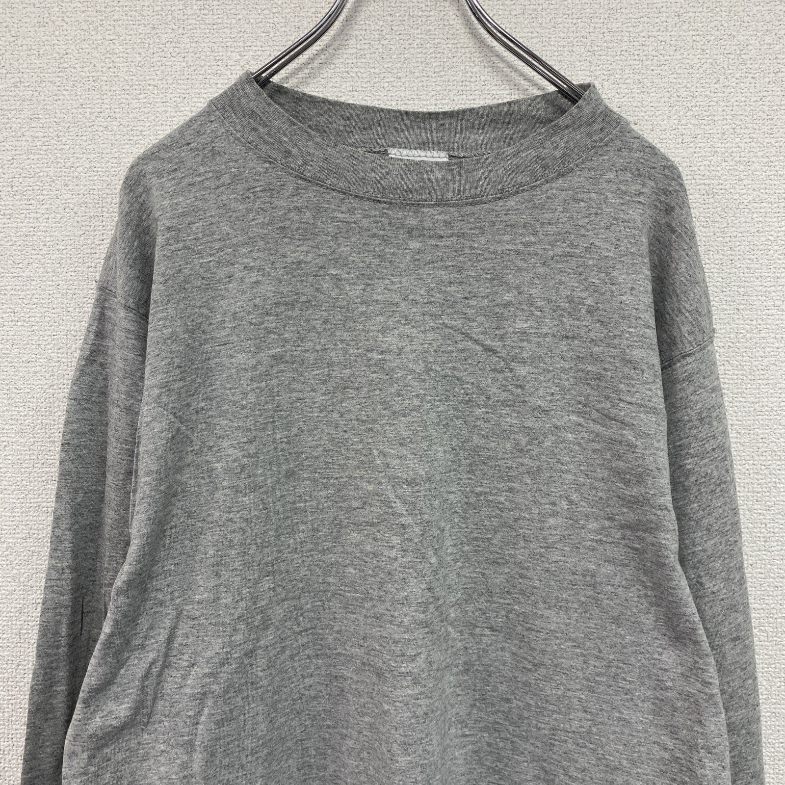 ～90s　DISCUS ATHLETIC　長袖Tシャツ/ロンT　ヴィンテージ　グレー　Lサイズ