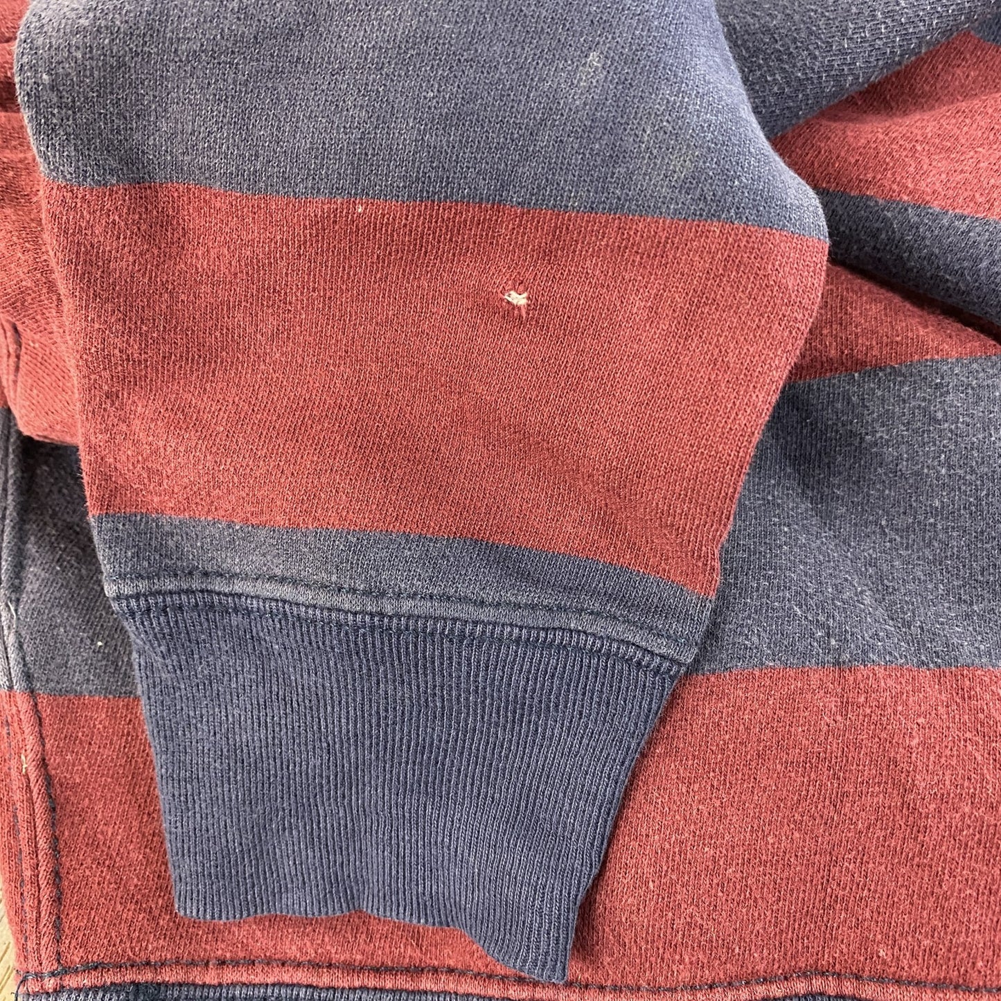 90s～　POLO by RALPH LAUREN　ラルフローレン　スウェットパーカー/フーディー　ラガーデザイン　Sサイズ