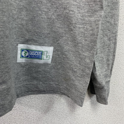 ～90s　DISCUS ATHLETIC　長袖Tシャツ/ロンT　ヴィンテージ　グレー　Lサイズ