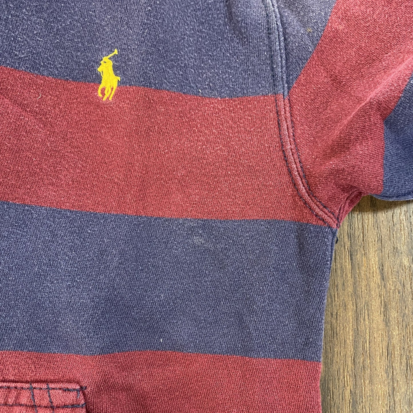 90s～　POLO by RALPH LAUREN　ラルフローレン　スウェットパーカー/フーディー　ラガーデザイン　Sサイズ
