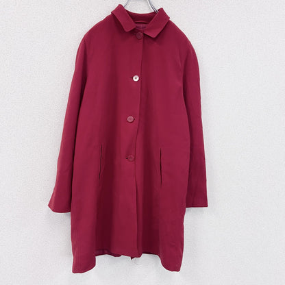 LONDON FOG　ロンドンフォグ　ステンカラーコート　赤　レッド　Lサイズ