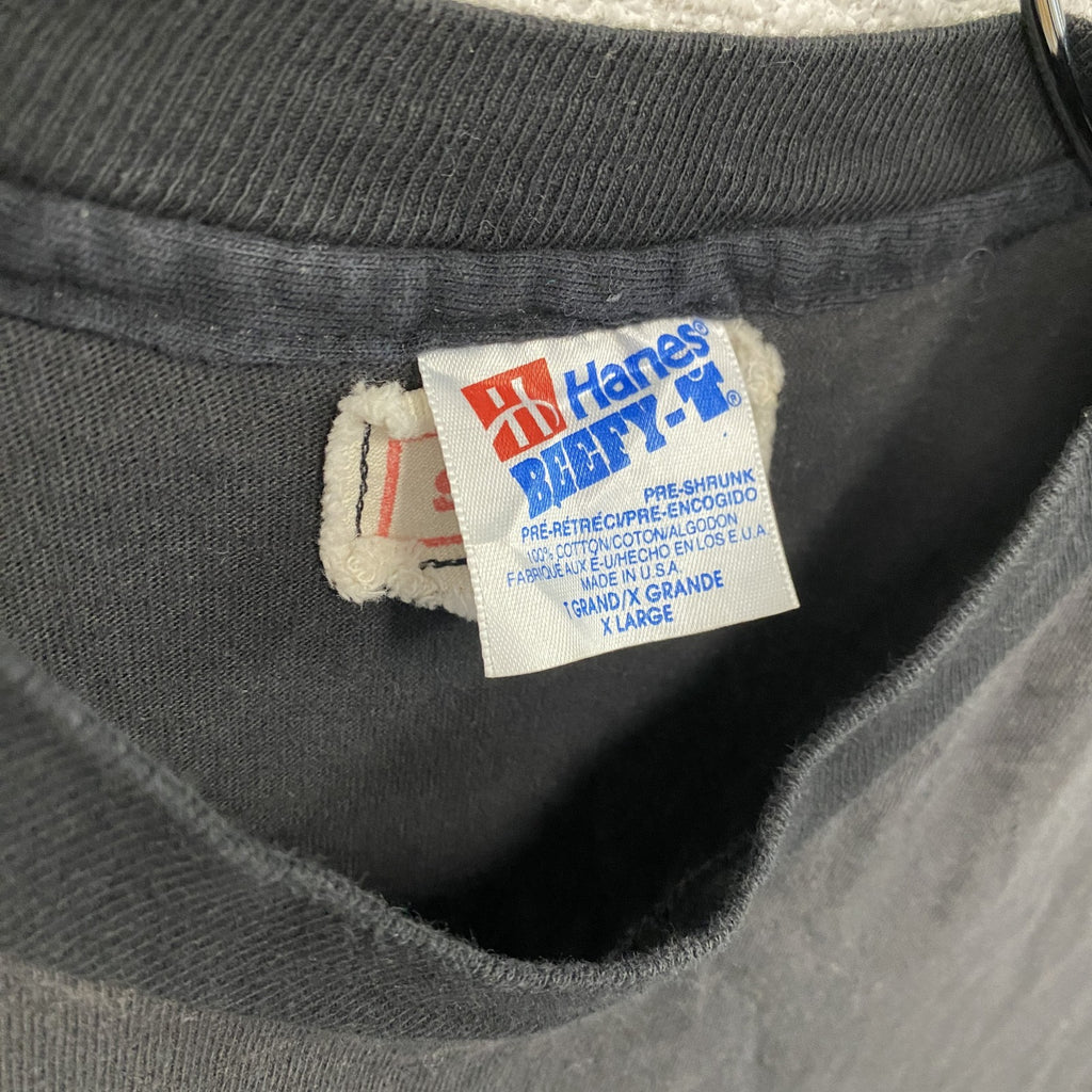 Hanes　ヘインズ　sample　サンプル　チュニック　リメイク　黒　ブラック　XLサイズ
